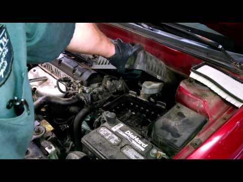 Air filter replacement hyundai Elantra 2.0L 2005 install remove replace how to