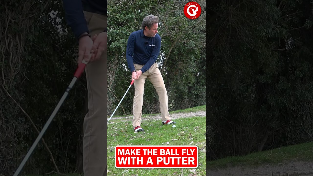 This is how you make the golf ball fly with your putter