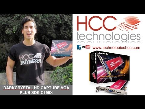 Captura video HD de Alta Precisión VGA HDMI DVI C199x AVerMedia DarkCrystal HD Capture VGA Plus SDK Captura video HD de Alta Precisión VGA HDMI DVI C199x AVerMedia DarkCrystal HD Capture VGA Plus SDK