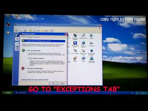 how to enable firewall in windows xp