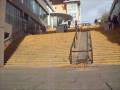 unicycling down 50 stairs at leeds uni
