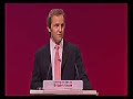 James Purnell speaks to Conference.