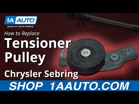 How To Install Replace Engine Belt Idler Pulley 2.7L 2001-06 Chrysler Sebring