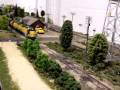 CNW SD-40 #884 with HO Scale Train