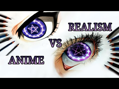 video-linktoworks-ANIME VS REALISM - How to draw anime eyes ( CIEL...