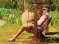 A Fazenda - Meninas De Biquíni Fio Dental Ao Sol