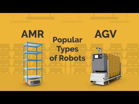 Phân biệt robot AMR và AGV trong nhà kho thông minh