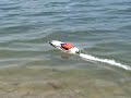 Pro Boat Blackjack 26 flip over on rough water!!
