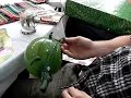 Slow mo deflating balloon crocodile?