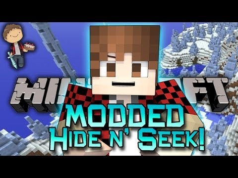 Minecraft: MODDED HIDE N' SEEK Mini-Game w/Mitch & Friends! Mo' Creatures Morph Mods!