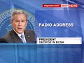President Bush Blames Hamas For Gaza Conflict