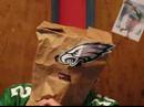 Hardcore Eagles fan gives the Eagles players a pep talk Hardcore Eagles fan gives the Eagles players a pep talk