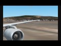 FS2004- American Airlines 757 take-off from Tegucigalpa.