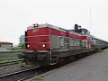 Finnish Express Train Leaving with Dr16 Diesel Engine