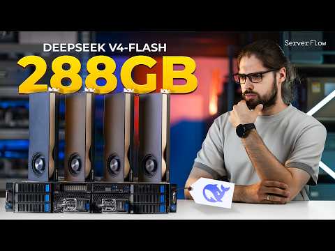 DeepSeek V4-Flash локально | 288GB VRAM на четырёх GPU