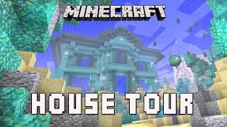 Minecraft Awesome Underwater House Tour Coral House Part 16 Minecraftvideos Tv