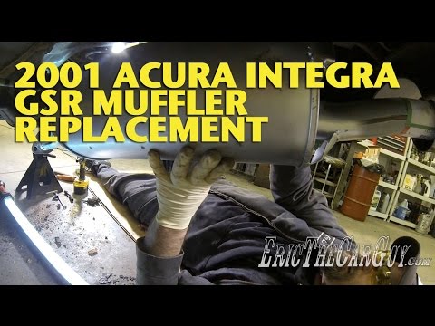 2001 Acura Integra GSR Muffler Replacement -EricTheCarGuy