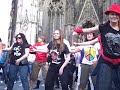 MJ's BIRTHDAY 2009 - Thriller flashmob in front of the Kölner Dom in Köln (Cologne, Germany). This 3rd and final one of the day had no music (IT'S FORBIDDEN TO PLAY MUSIC IN FRONT OF THE CATHEDRAL PER CITY ORDINANCE! ), but the participants shouted the steps as they went, which was plenty amusing :) I am uploading more videos from this day as well, so check my channel for more. -- We love you soooo much, Michael! Forever! Happy Birthday! We will never forget you! PS If you can't be respectful of Michael or of the people who took the time to learn (or try to learn, lol) all the dance steps and show up that day, then your comment will be deleted. That's right; deleted.