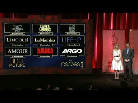 nominations - Seth MacFarlane and Emma Stone reveal the Academy Award nominations for 2013.
