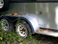 pulling out horse trailer pulling out horse trailer