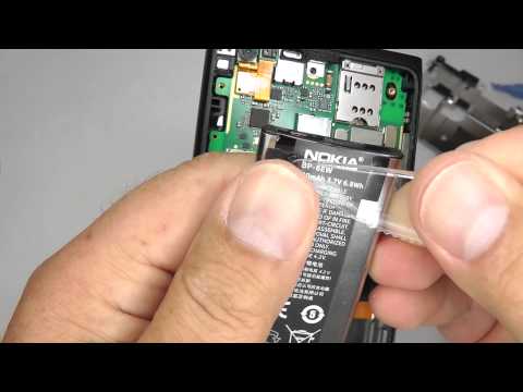 how to open nokia x battery