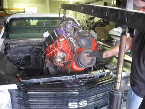 Removing my Chevy 350 motor and tranny from my ’72 El Camino