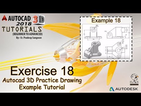 Autocad 3D Practice Drawing