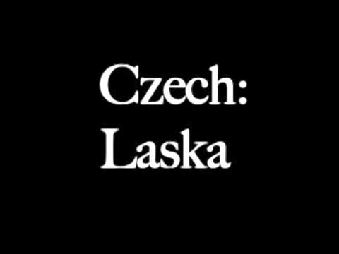 how to write i love you in czech