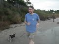 Maggie, Pepe, Lilo & David playing on an Ocracoke sound beach