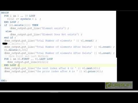 how to define pl sql table in oracle