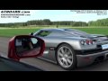 HD : Nissan GTR vs Koenigsegg CCR Evolution Race 1/2