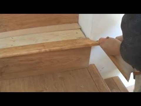 how to attach stair treads