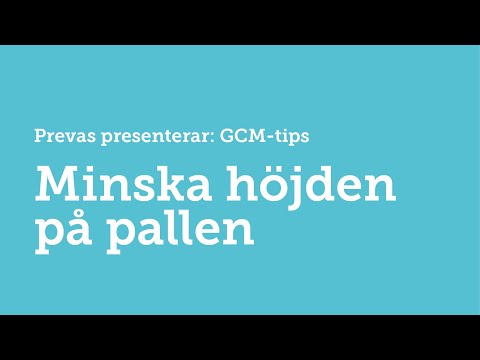 title of video: Minska höjden på pallen