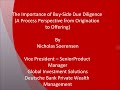 Construction: Buy-Side Due Diligence Process