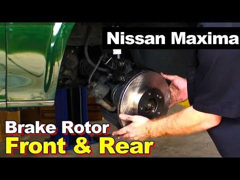 1997 Nissan Maxima Front and Rear Brake Rotor Replacement