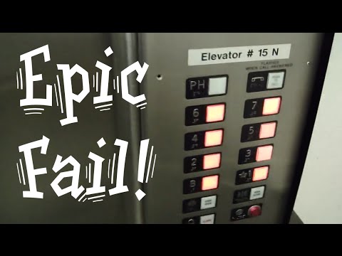Epic elevator fail. Stuck at Penthouse Steinberg elevators Otis elevator