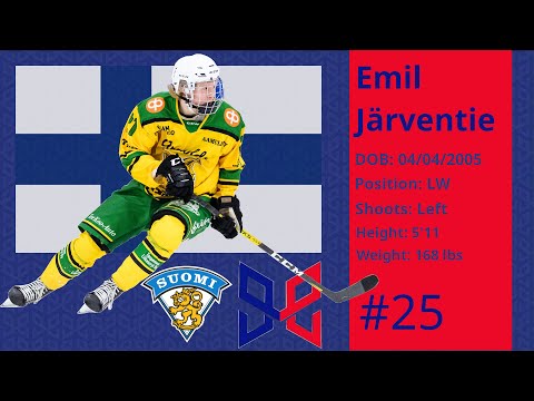 #25 Emil Järventie (DY) Shift by Shift 01.08.22 Hlinka/Gretzky Cup Finland