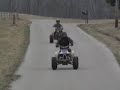 drag race between a honda 250r and...