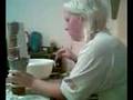 Francis talks whilst I plaster