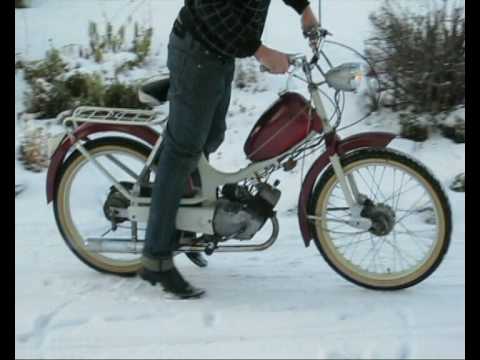 Crescent moped snow driving