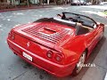 Red Ferrari F355 Spider and Yellow Ferrari F355 Spider F1