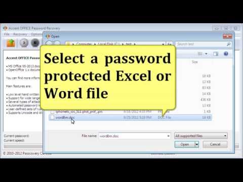 how to recover encrypted word files
