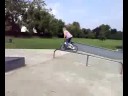 Mother in law on a BMX