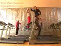 Ok Go on treadmills with Gorilla Zoe