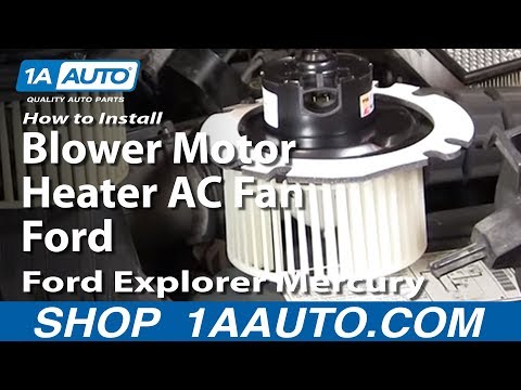How To Install Replace Blower Motor Heater AC Fan Ford Explorer Mercury Mountaineer 95-05 1AAuto.com
