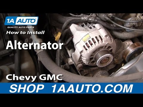 How To Install Repalce Alternator Chevy GMC S-10 S-15 Blazer Jimmy Pickup 4.3L 98-00 1AAuto.com