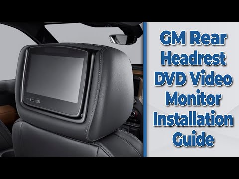 GM Rear Headrest DVD Video Monitor Installation