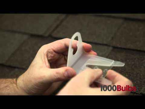 how to fasten christmas lights to shingles