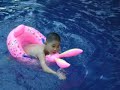 swimming with BUNNY