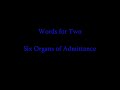 Six Organs of Admittance - Words for Two Six Organs of Admittance - Words for Two